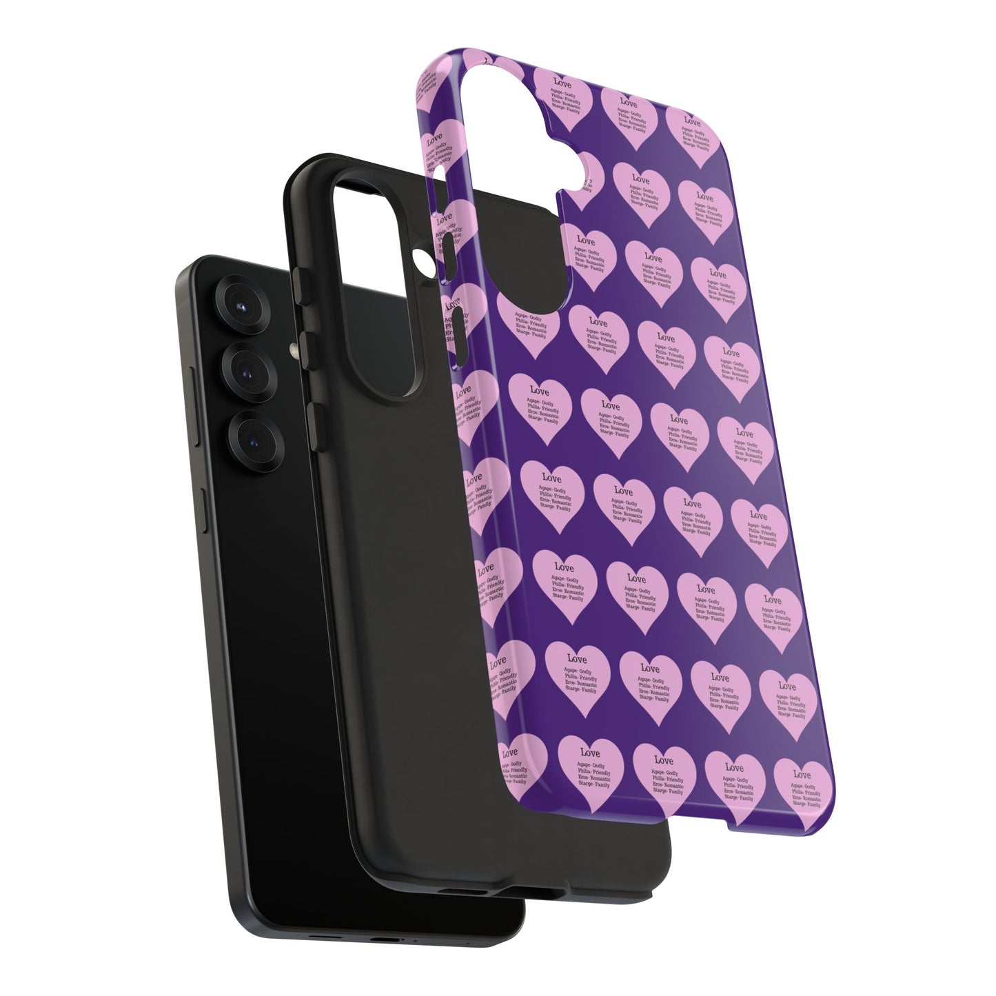 Hearts-A-Flutter Phone Case (Samsung)(Purple)