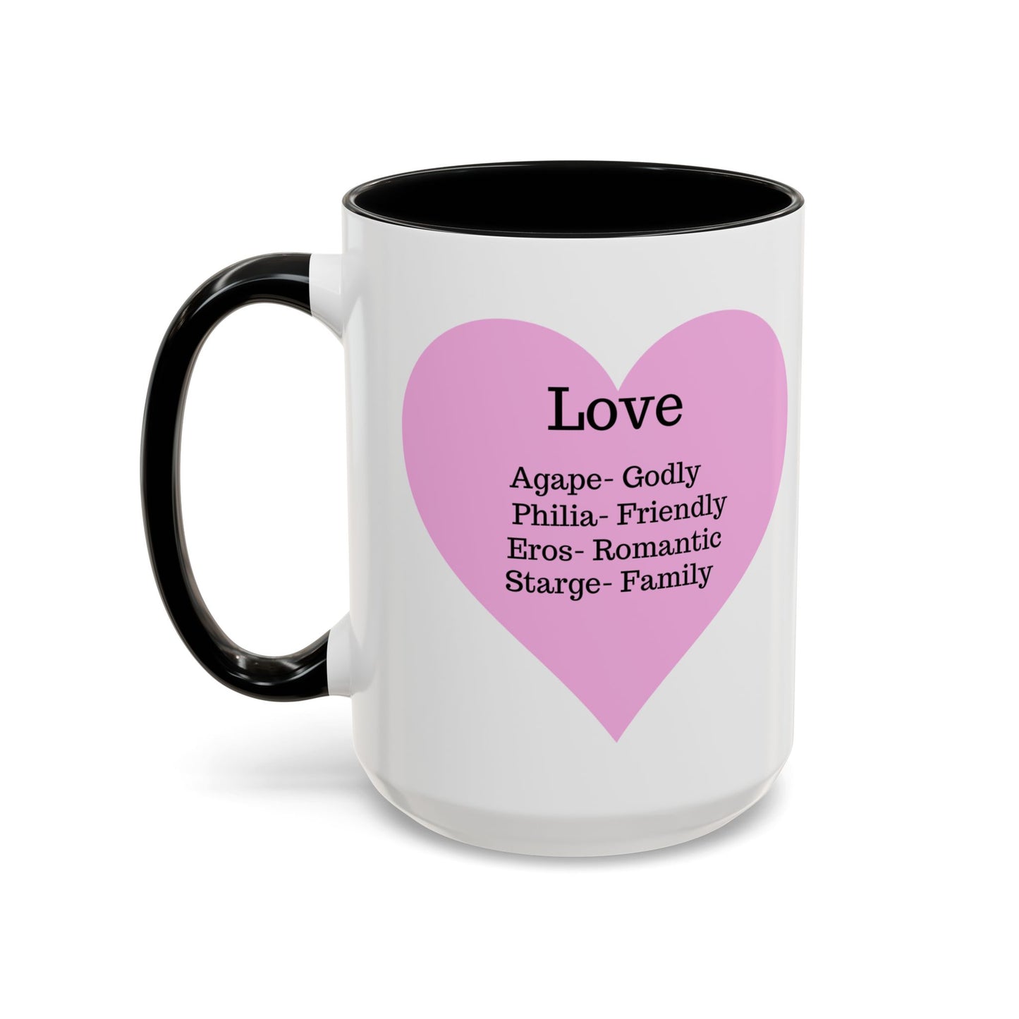 Charming Heart Accent Coffee Mug (White)