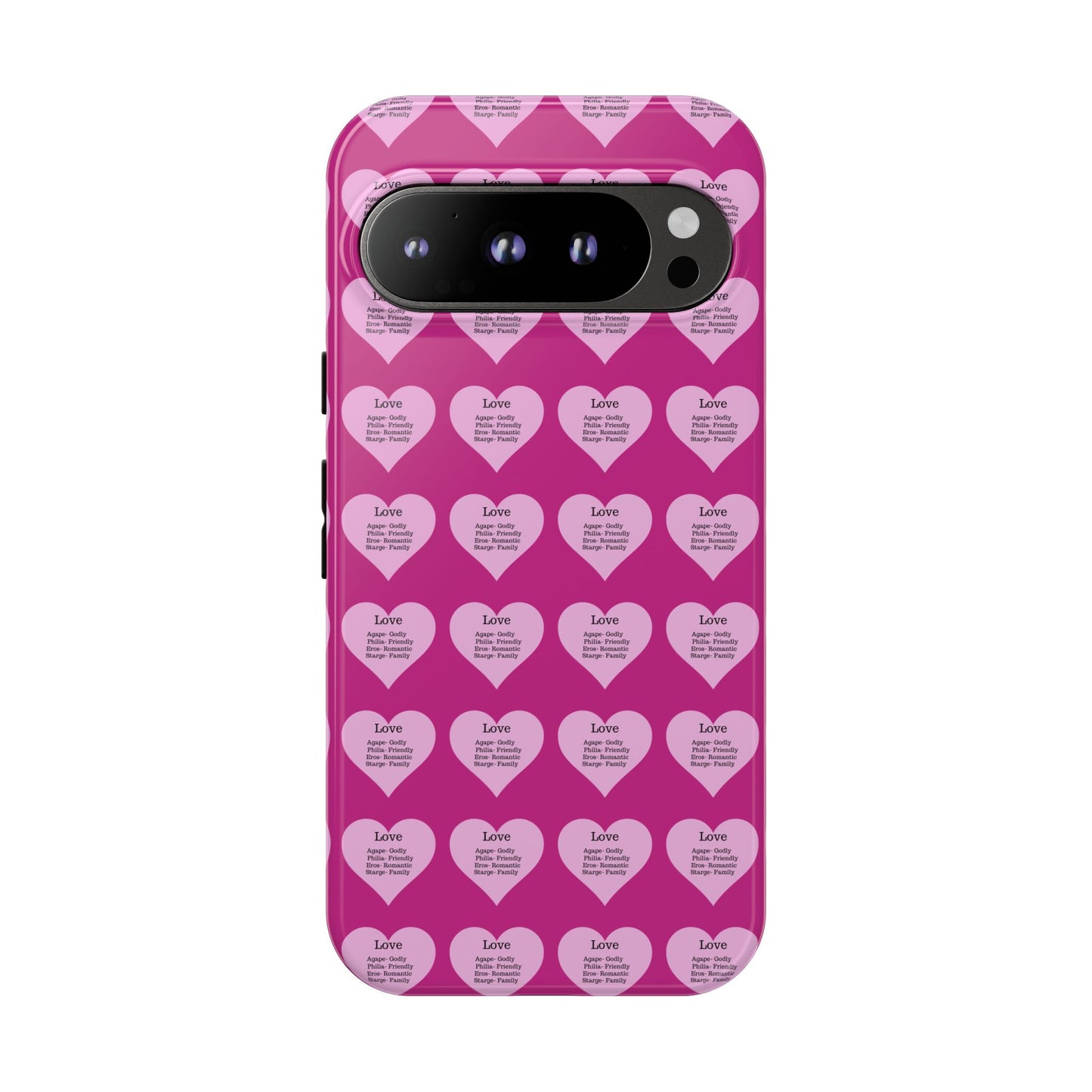Hearts-A-Flutter Phone Case (iPhone, Google Pixel)(Pink)