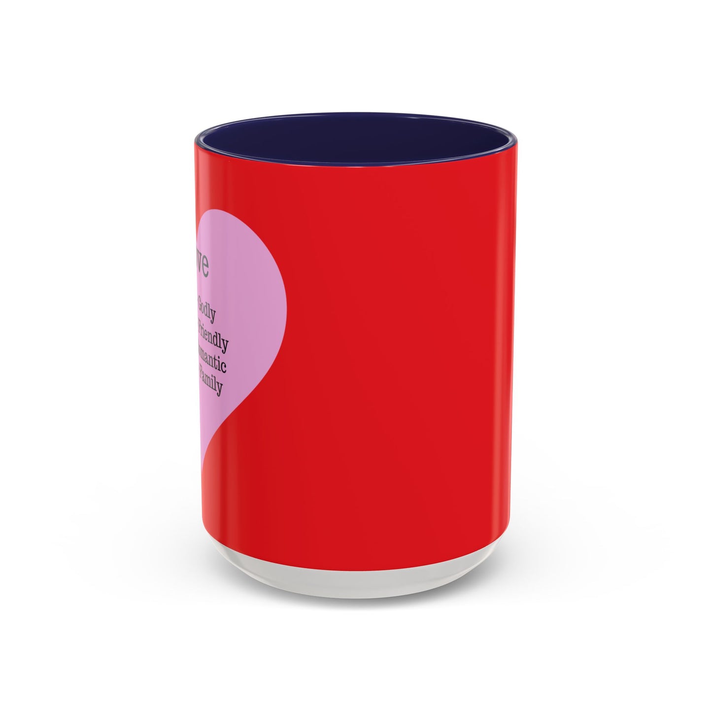 Charming Heart Accent Coffee Mug (Red)