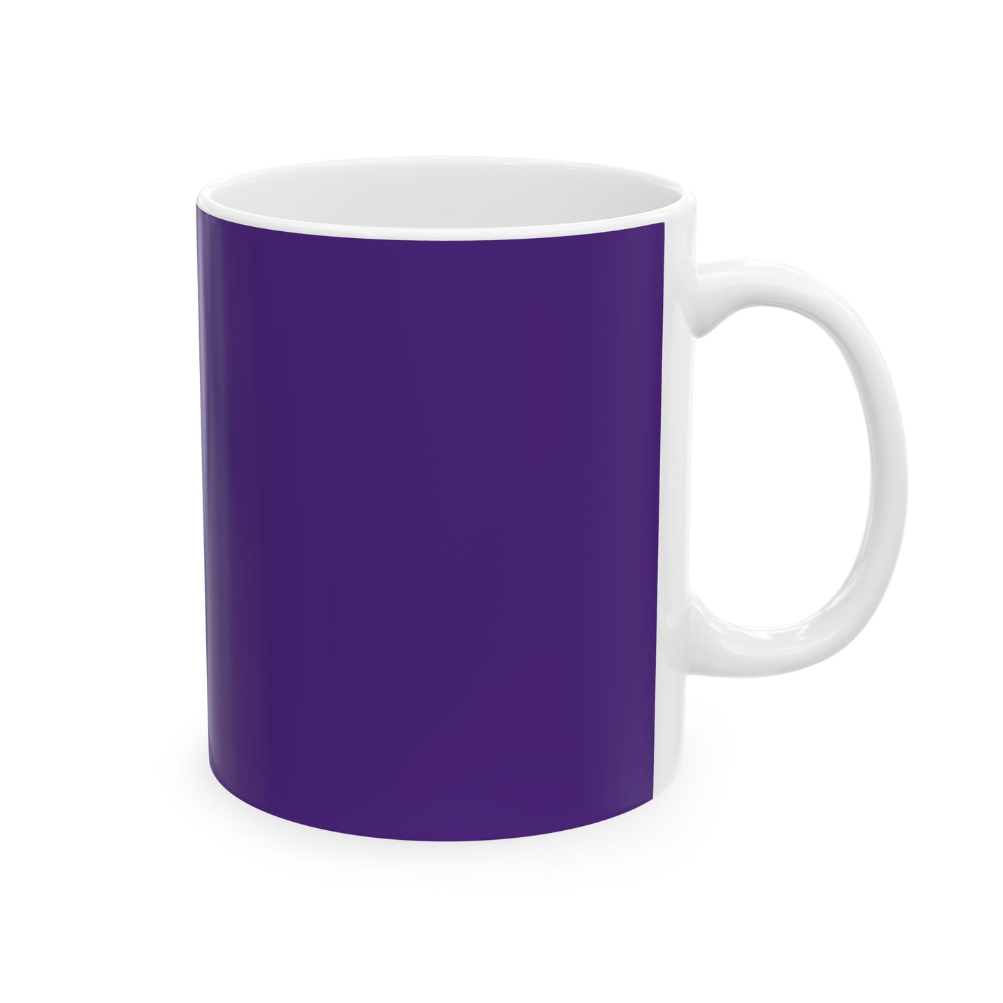 Charming Heart Ceramic Coffee Mug (Purple)