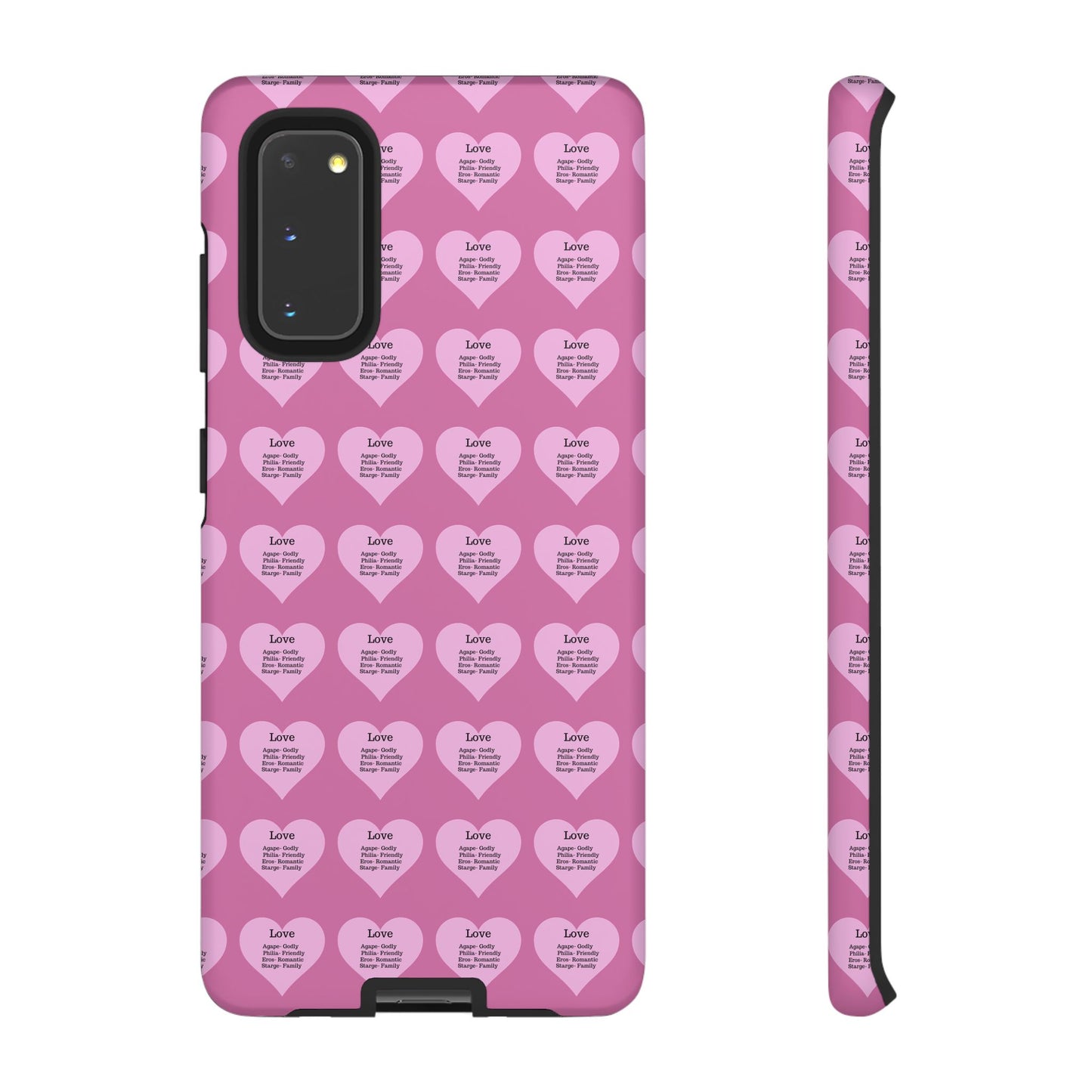 Hearts-A-Flutter Phone Case (Samsung)(Light pink)