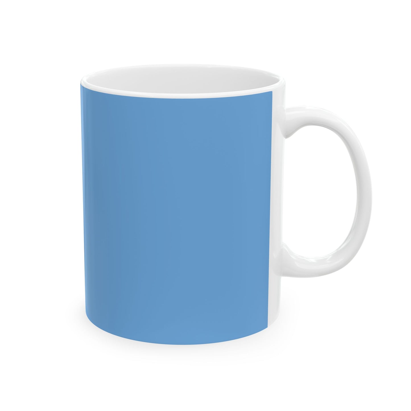Charming Heart Ceramic Coffee Mug (Light blue)