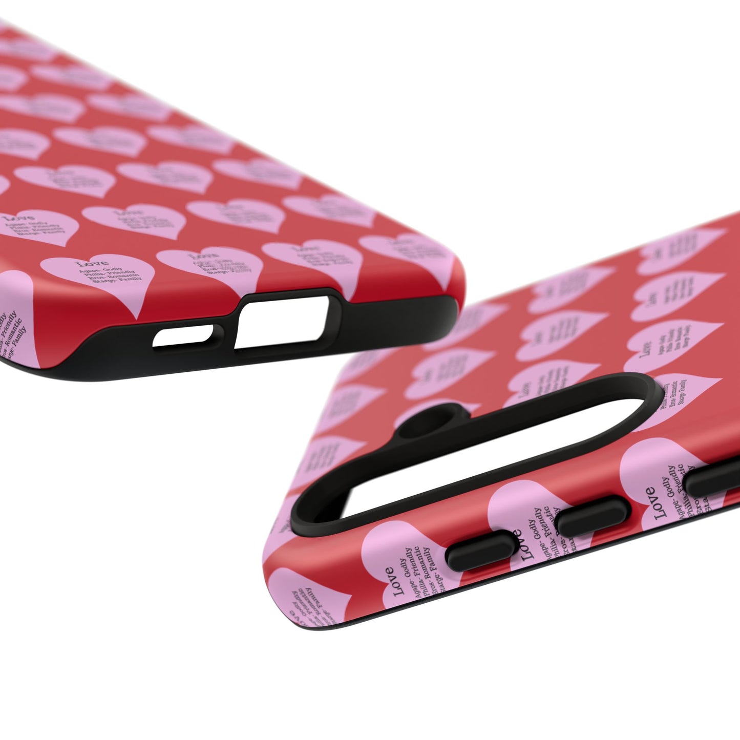 Hearts-A-Flutter Phone Case (Samsung)(Dark red)