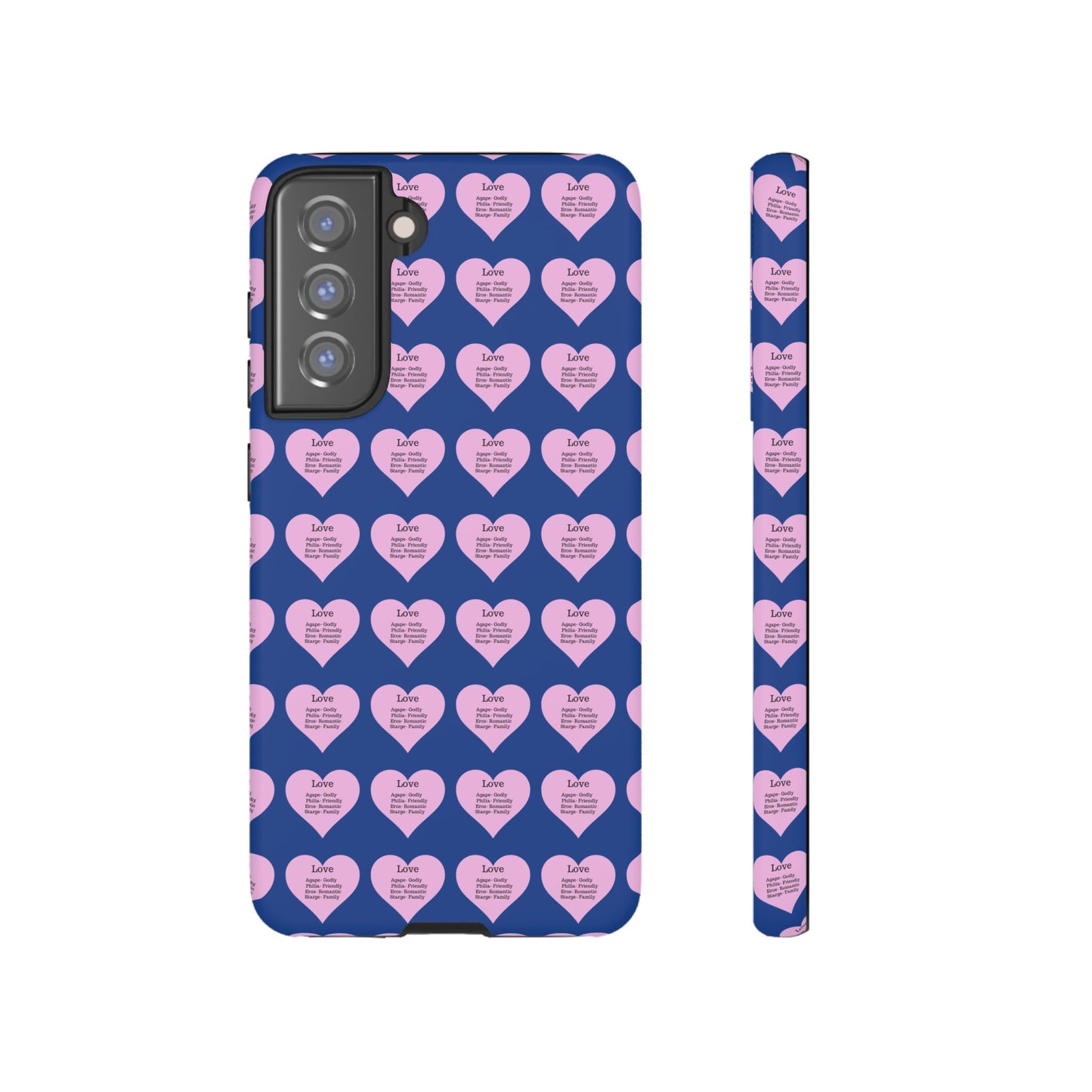 Hearts-A-Flutter Phone Case (Samsung)(Dark blue)