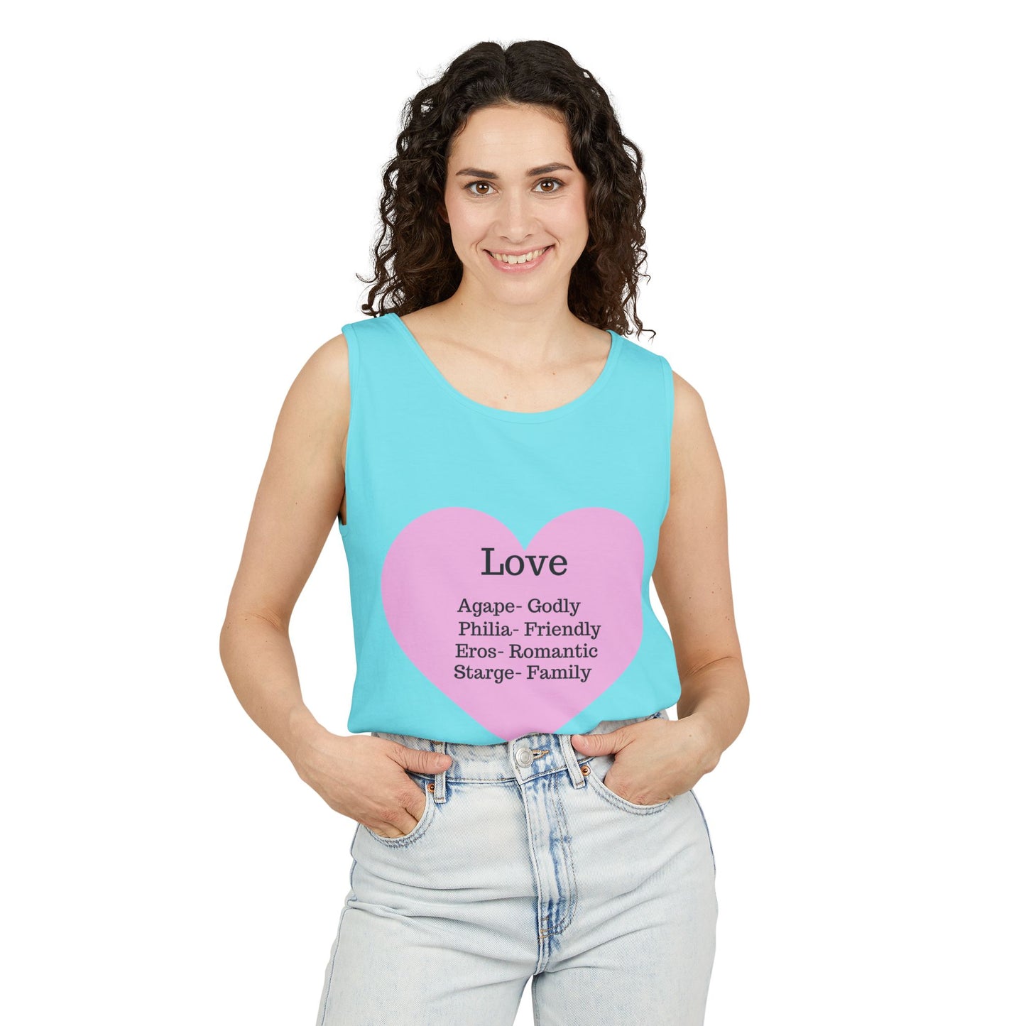 Unisex "Love" Definitions Garment-Dyed Tank Top