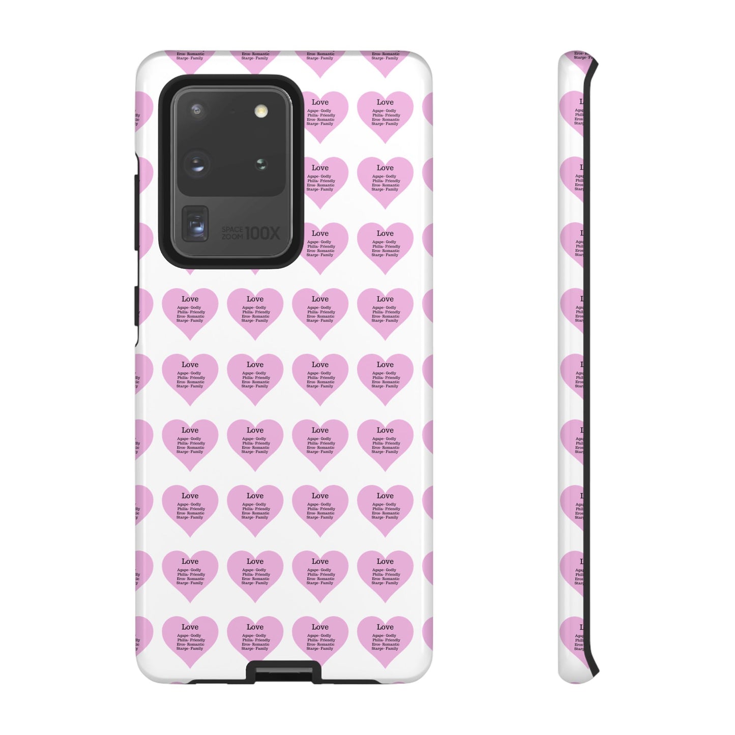 Hearts-A-Flutter Phone Case (Samsung)(White)