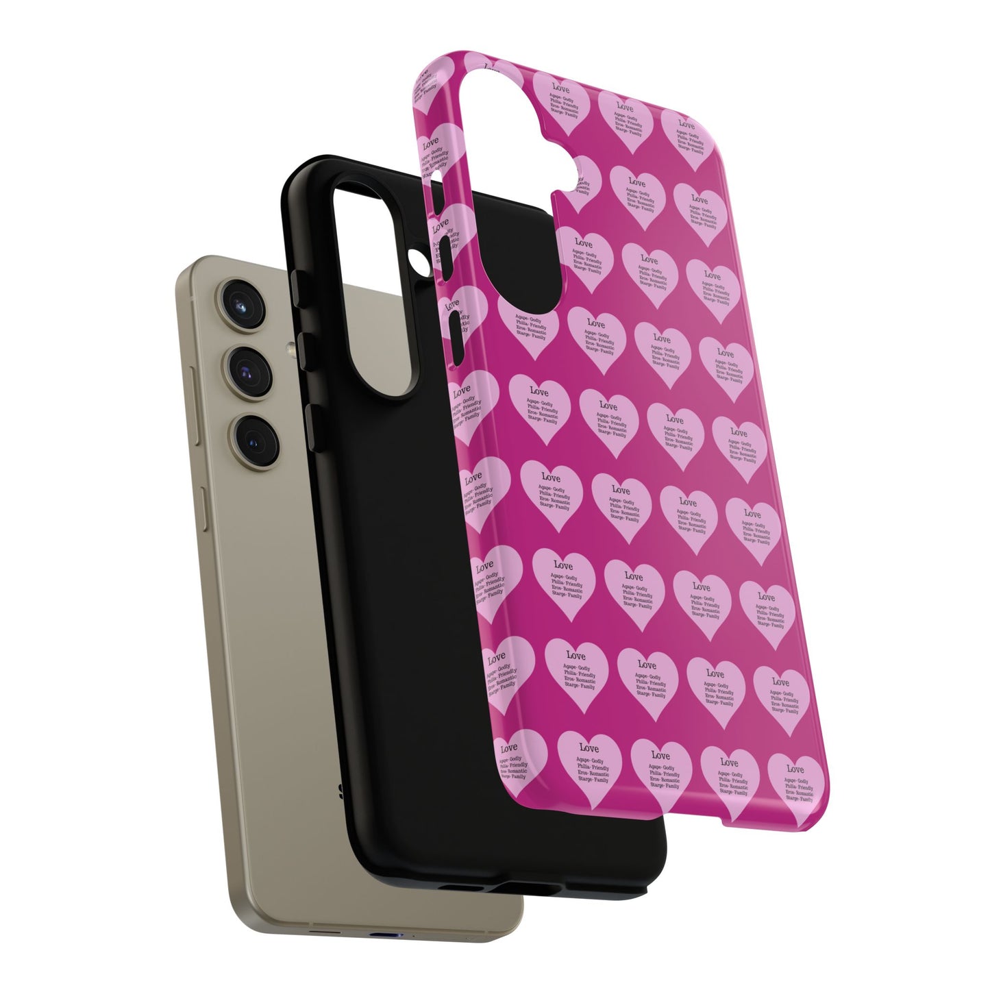 Hearts-A-Flutter Phone Case (Samsung)(Pink)