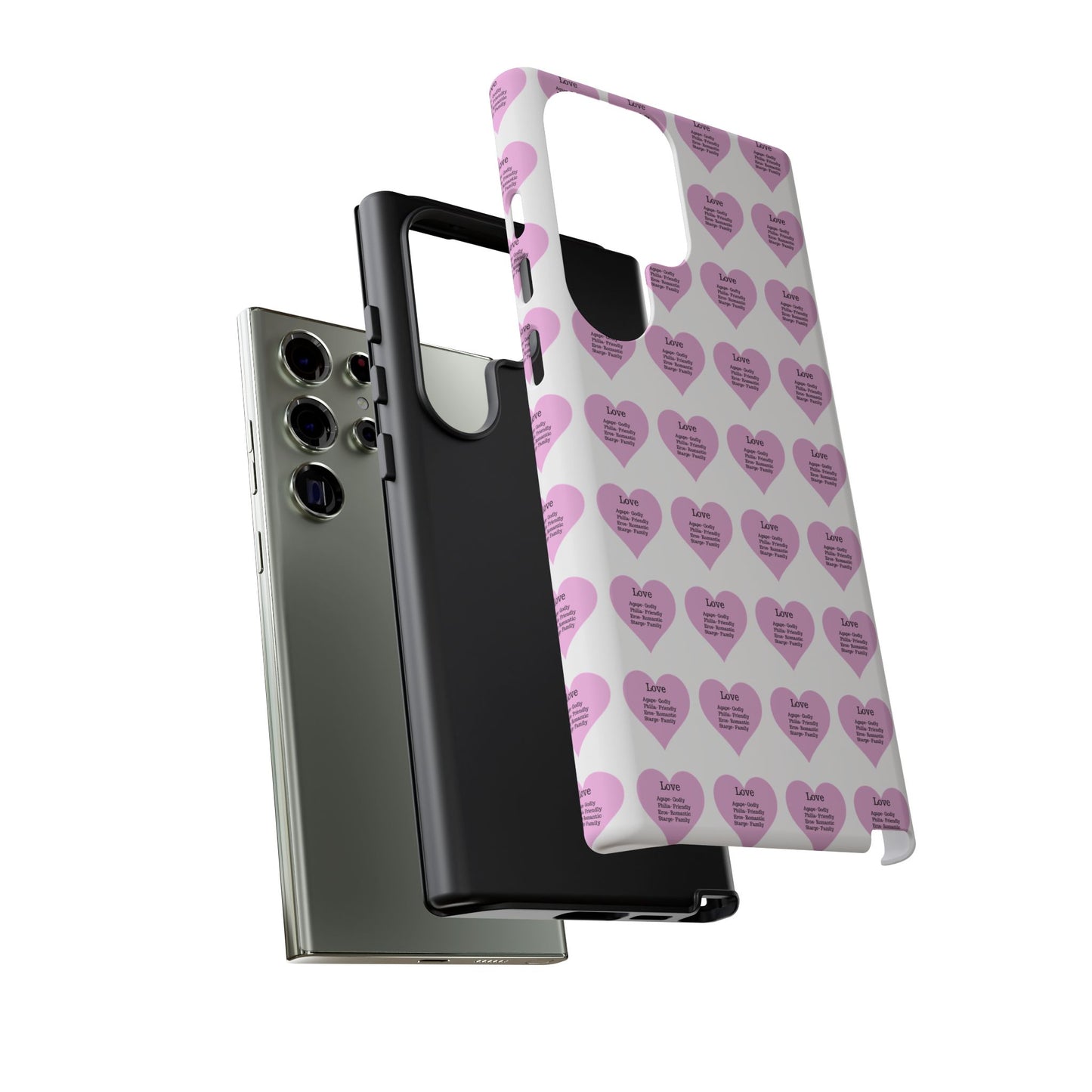 Hearts-A-Flutter Phone Case (Samsung)(White)