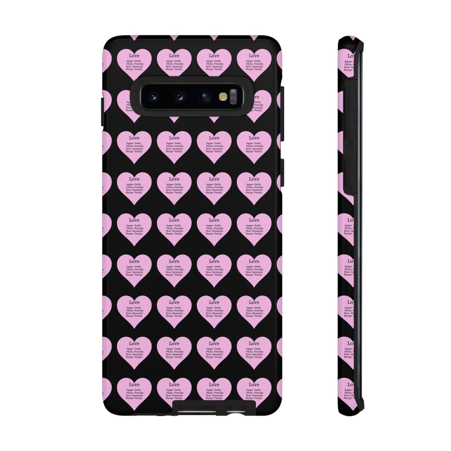 Hearts-A-Flutter Phone Case (Samsung)(Black)
