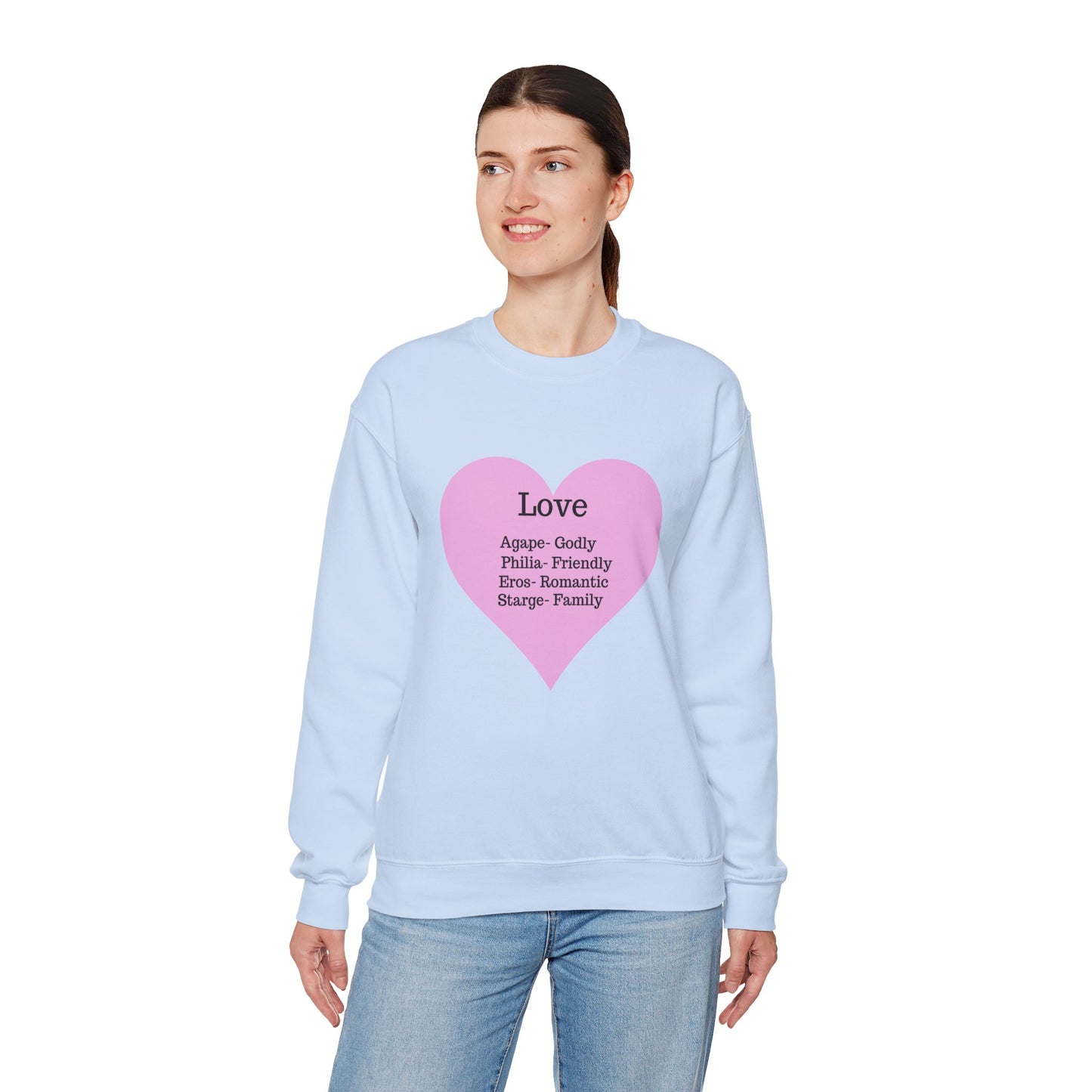 Types of Love Heart Unisex Sweatshirt