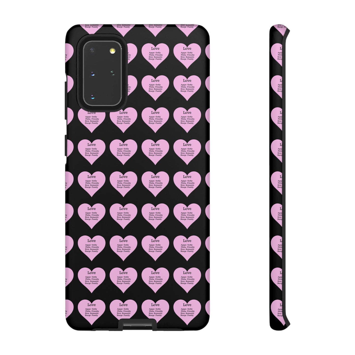 Hearts-A-Flutter Phone Case (Samsung)(Black)