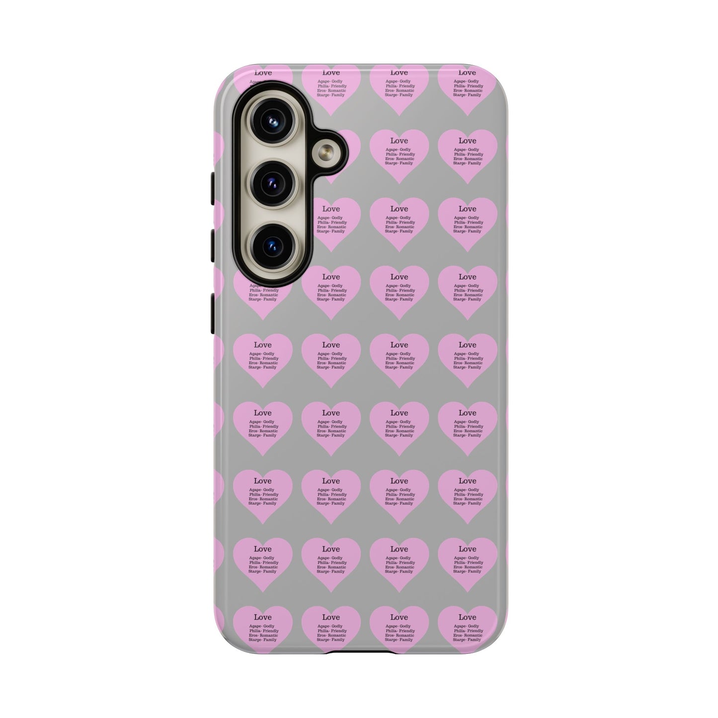 Hearts-A-Flutter Phone Case (Samsung)(Light grey)