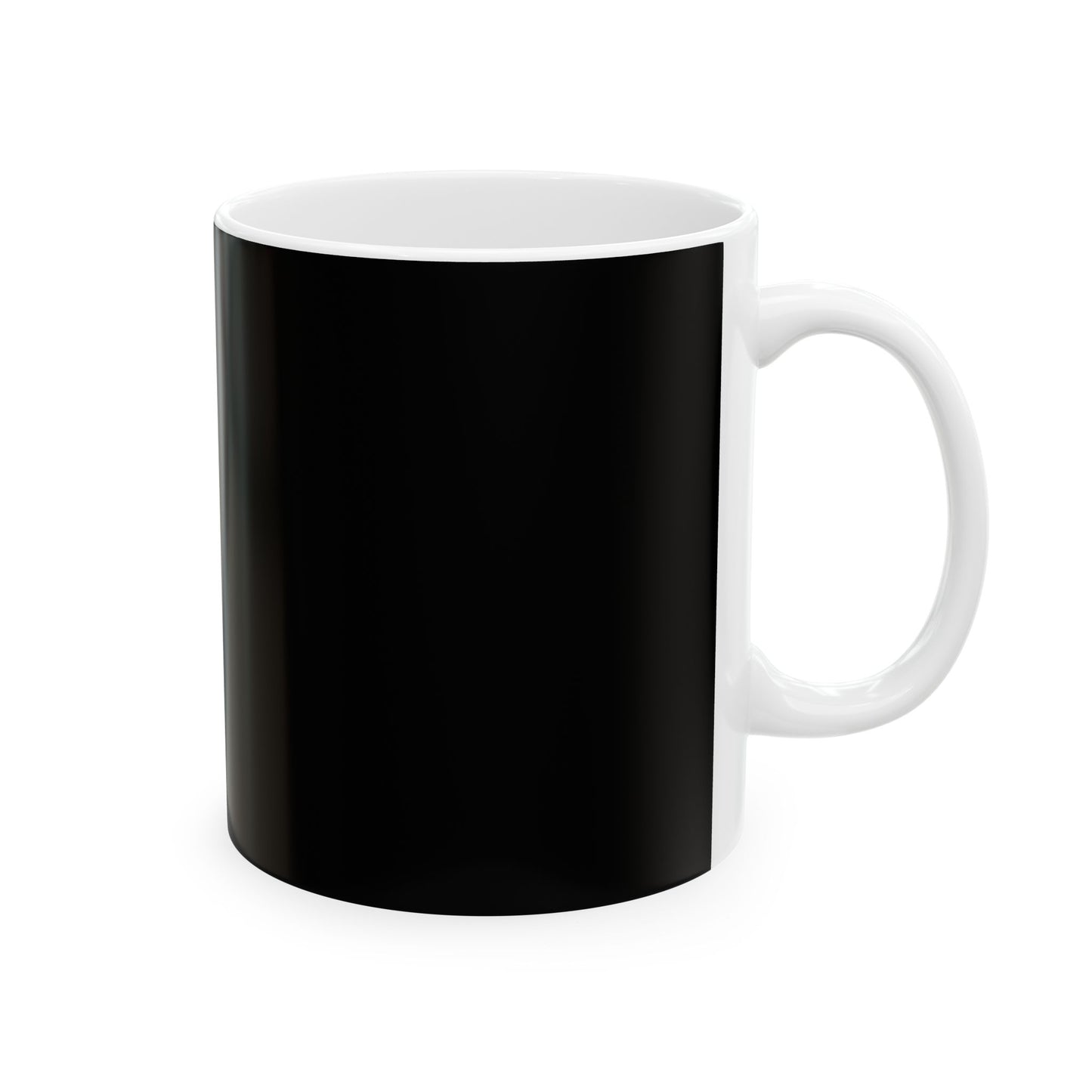 Charming Heart Ceramic Coffee Mug (Black)