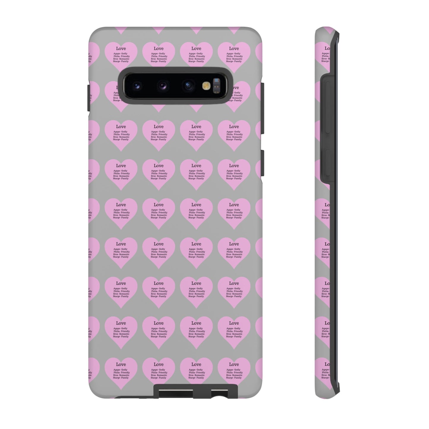 Hearts-A-Flutter Phone Case (Samsung)(Light grey)