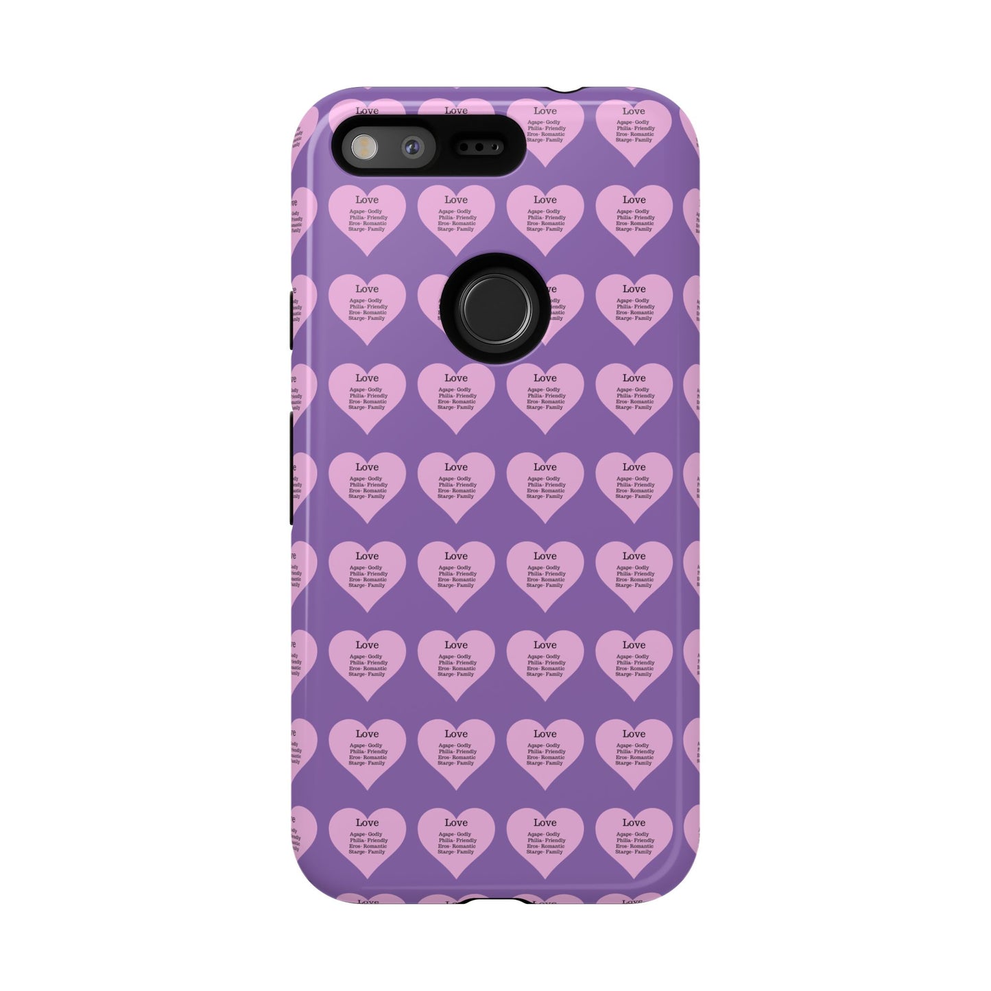 Hearts-A-Flutter Phone Case (iPhone, Google Pixel)(Light purple)
