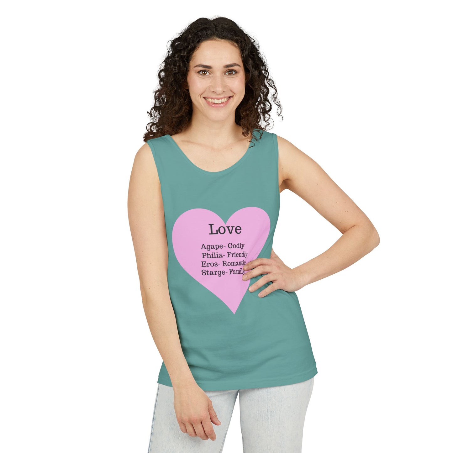 Unisex "Love" Definitions Garment-Dyed Tank Top