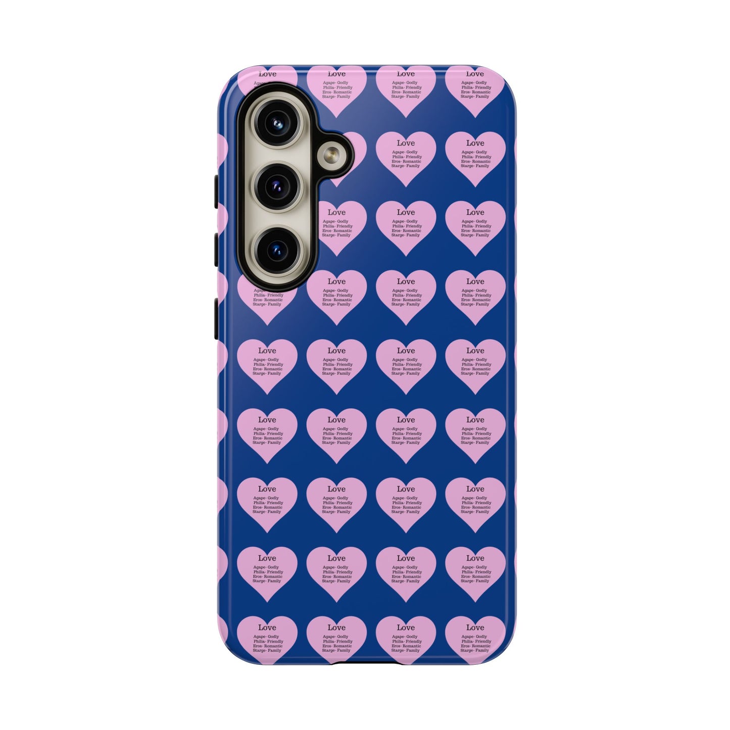 Hearts-A-Flutter Phone Case (Samsung)(Dark blue)