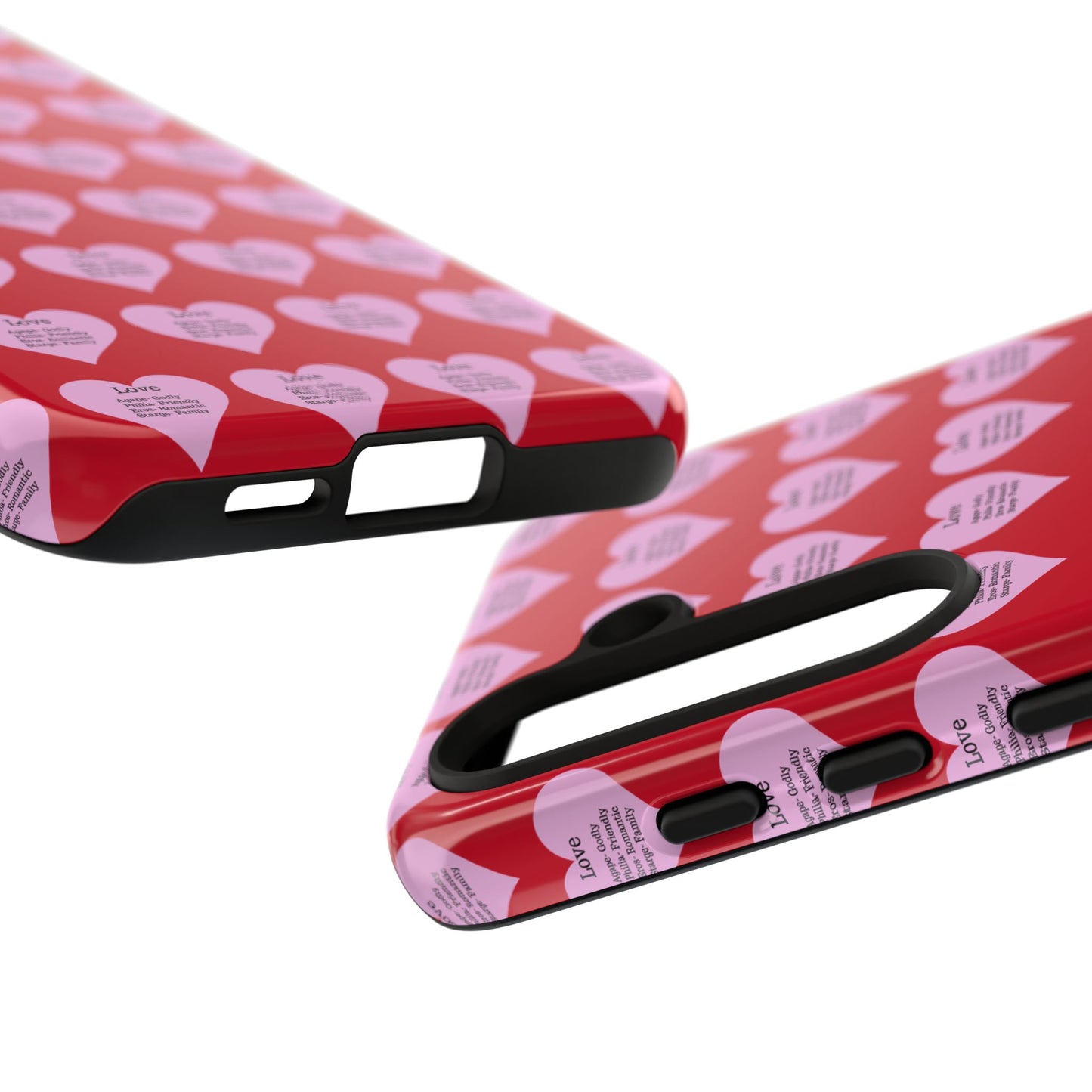 Hearts-A-Flutter Phone Case (Samsung)(Dark red)