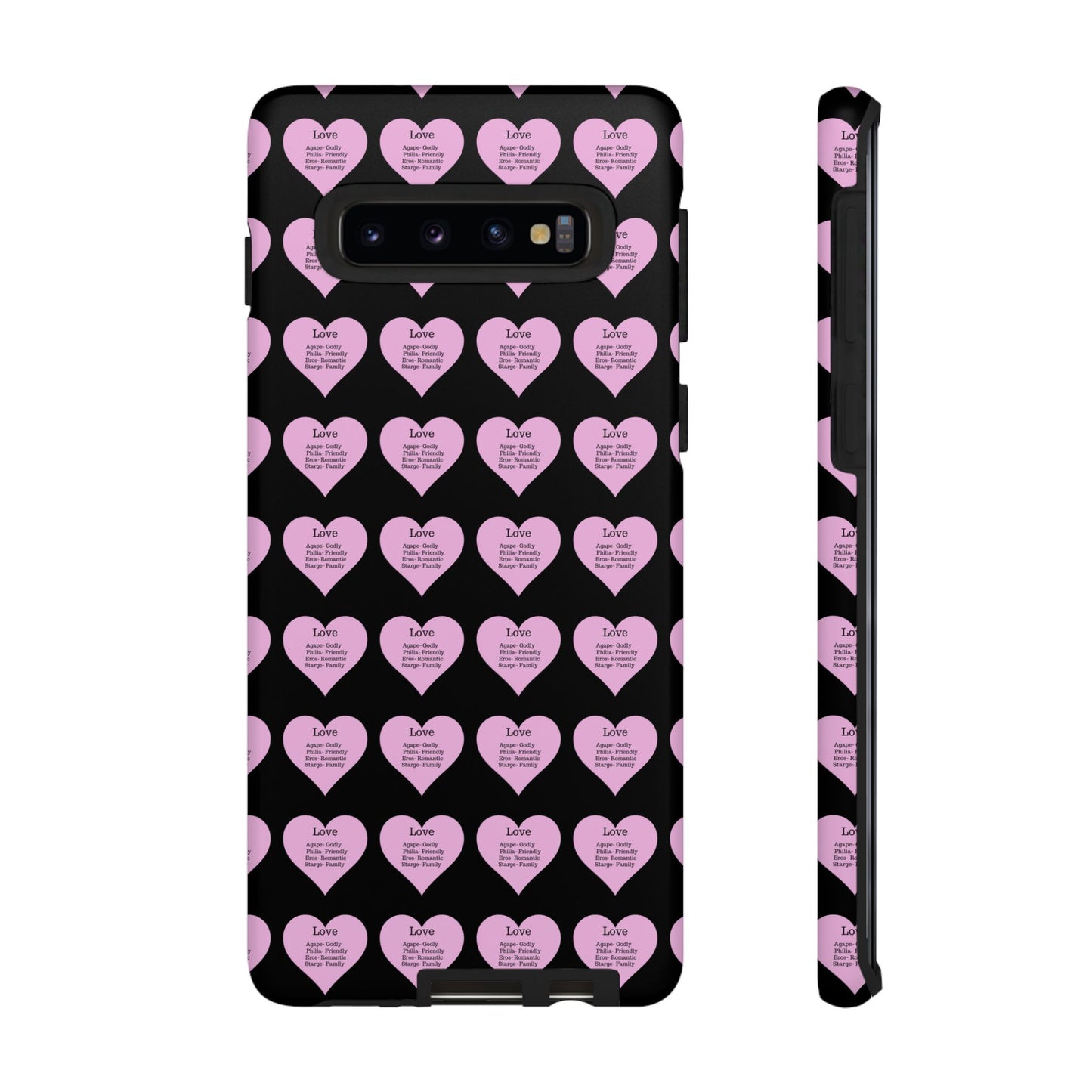 Hearts-A-Flutter Phone Case (Samsung)(Black)
