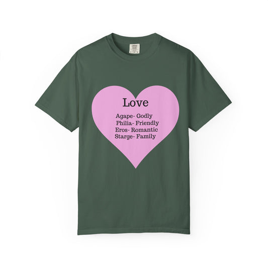 Love-Infused Unisex T-shirt: A Heartfelt Graphic Tee for All Occasions