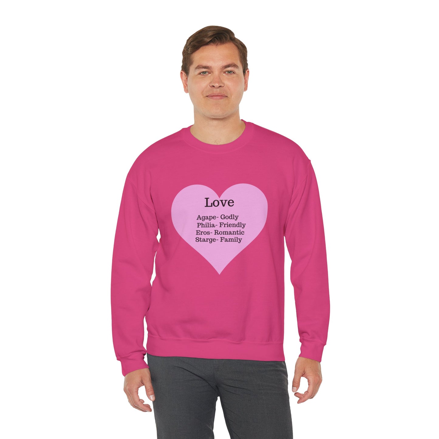Types of Love Heart Unisex Sweatshirt