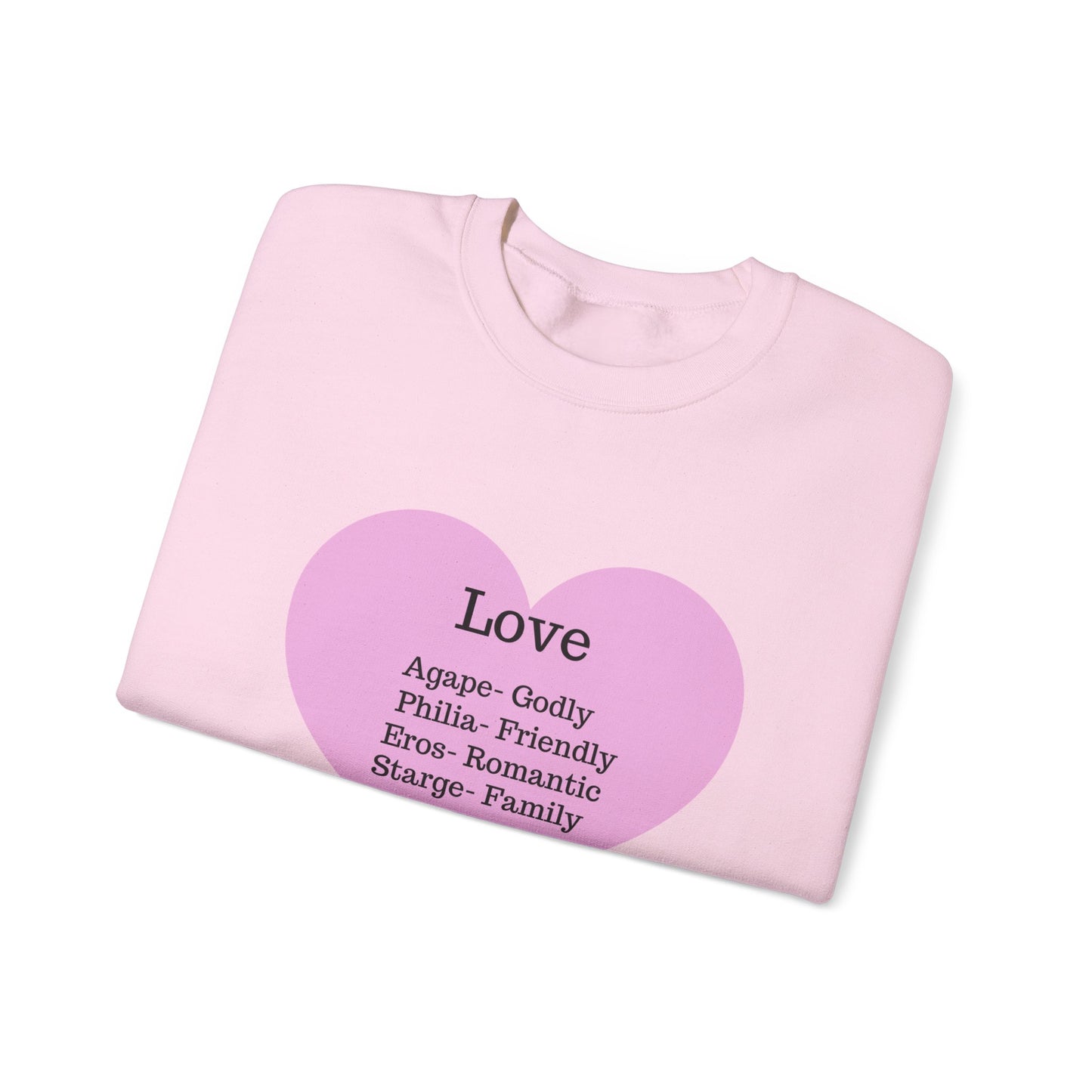 Types of Love Heart Unisex Sweatshirt