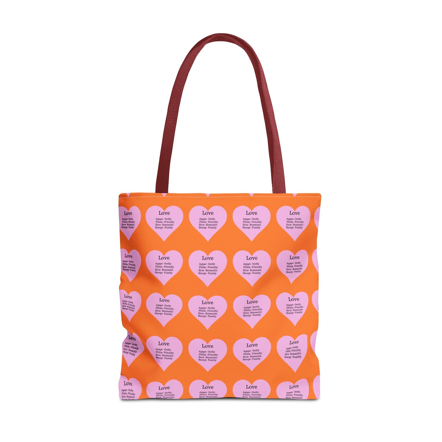 Pink Hearts Tote Bag (Crusta)