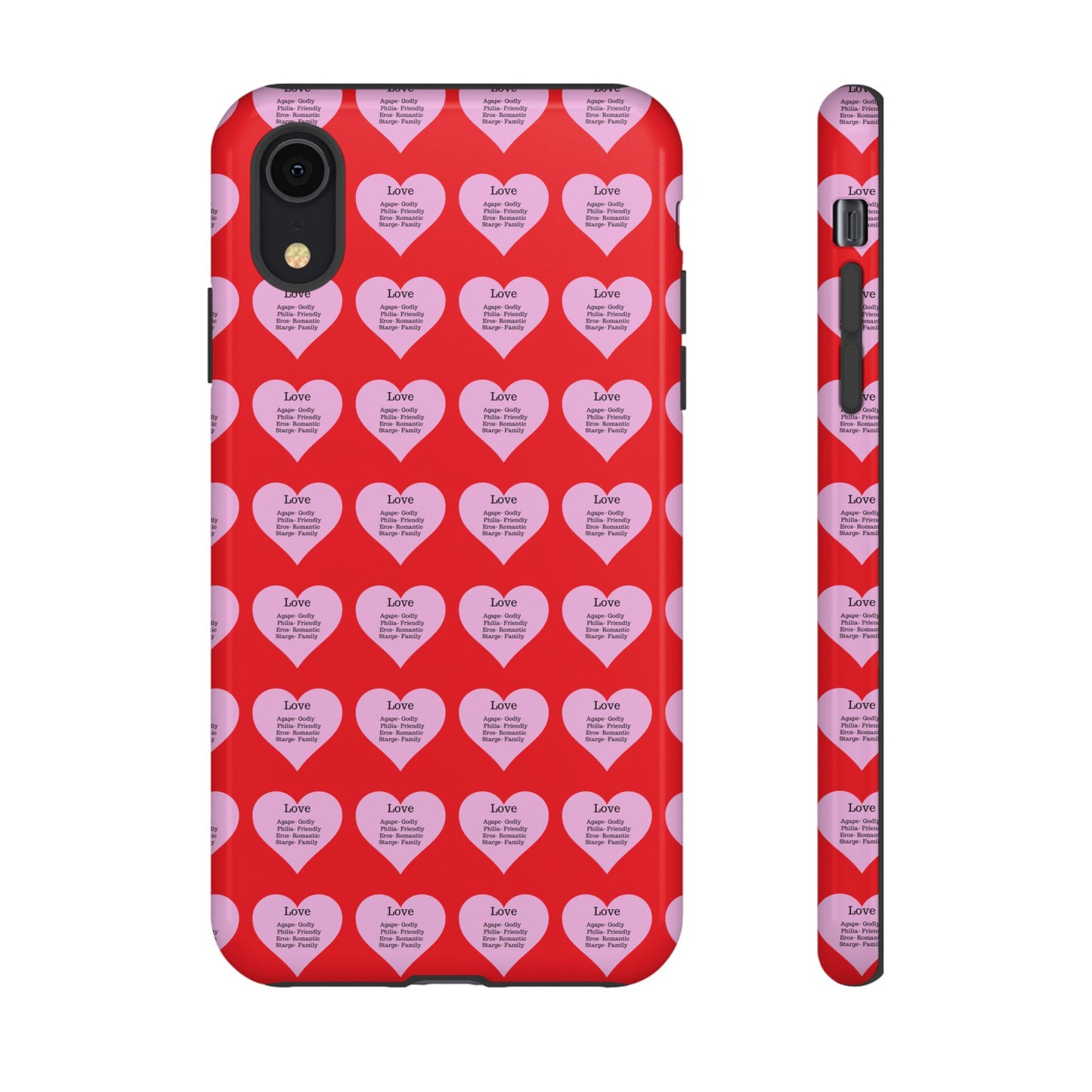 Hearts-A-Flutter Phone Case (iPhone, Google Pixel)(Red)