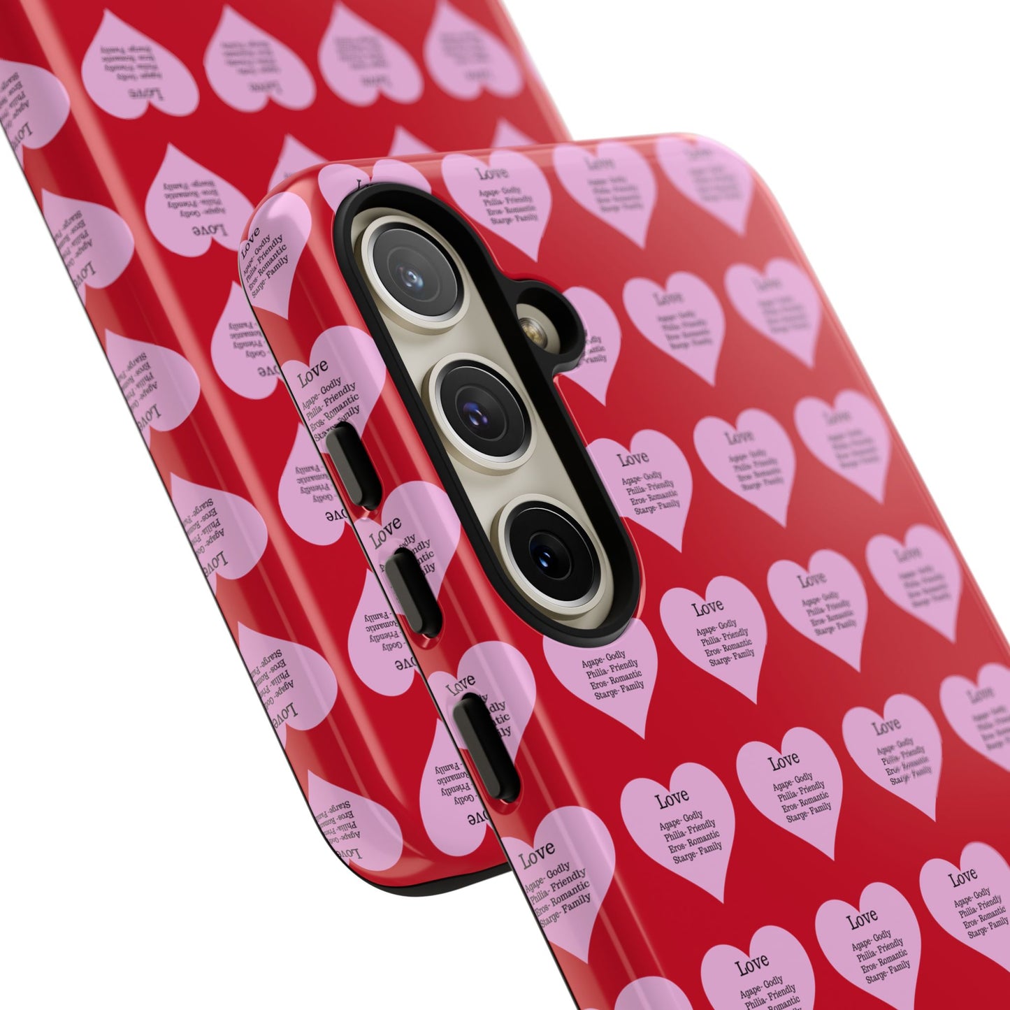 Hearts-A-Flutter Phone Case (Samsung)(Dark red)