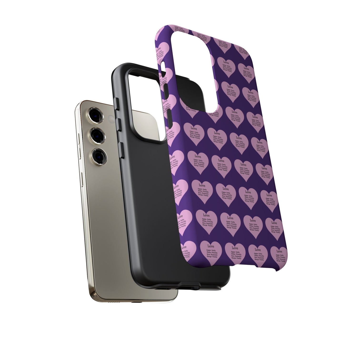 Hearts-A-Flutter Phone Case (Samsung)(Purple)