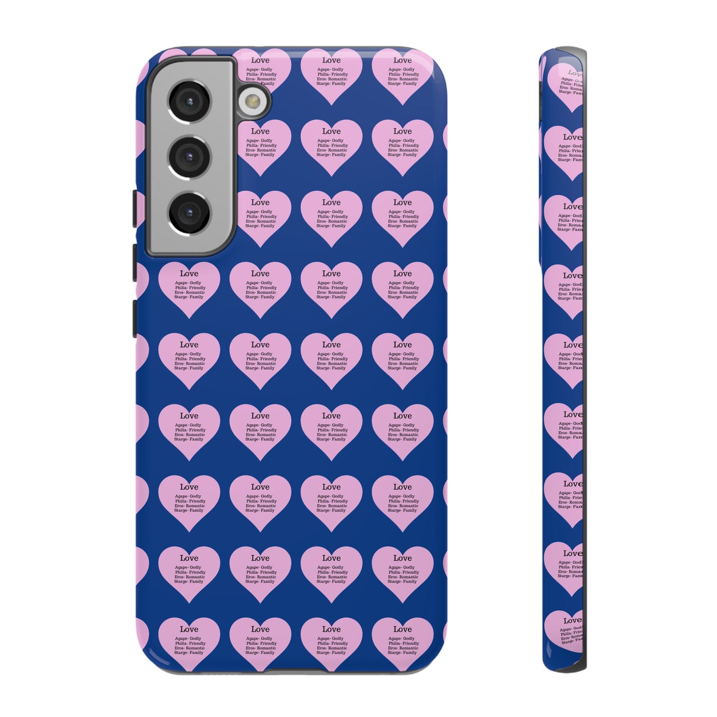 Hearts-A-Flutter Phone Case (Samsung)(Dark blue)