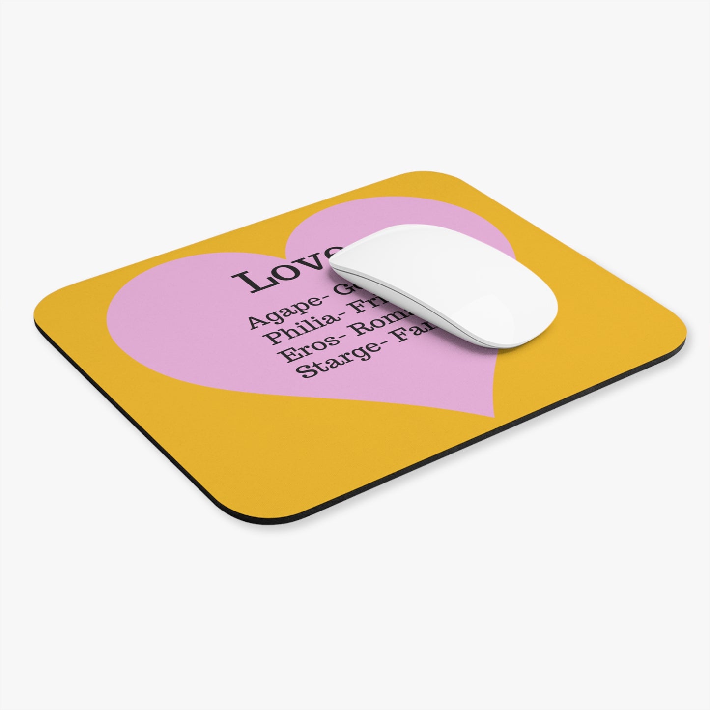 The Four Loves Mouse Pad (Yellow)