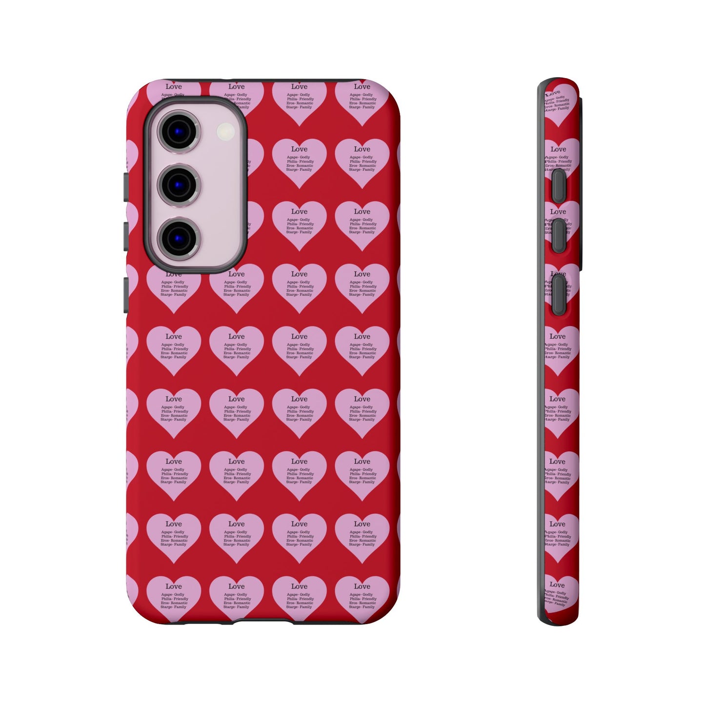 Hearts-A-Flutter Phone Case (Samsung)(Dark red)