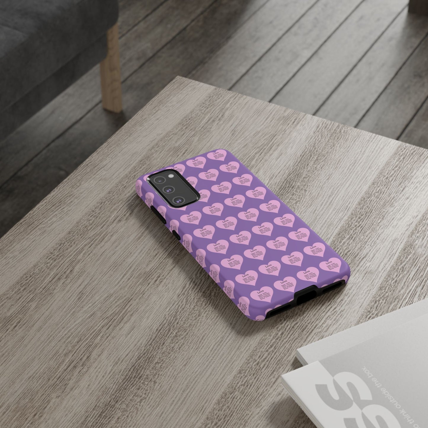 Hearts-A-Flutter Phone Case (Samsung)(Light purple)