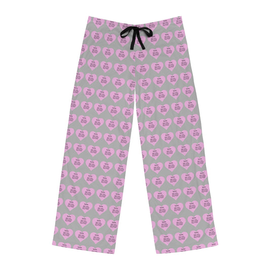 Men's All-Over Print Pajama Pants (Light Grey)
