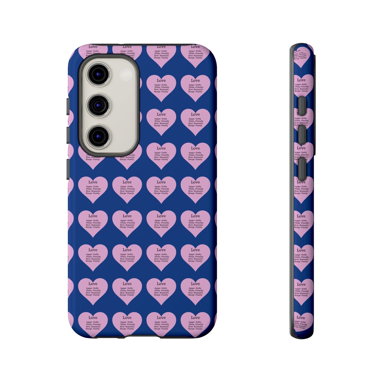 Hearts-A-Flutter Phone Case (Samsung)(Dark blue)