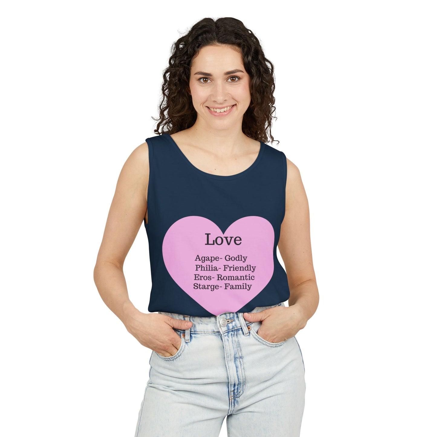 Unisex "Love" Definitions Garment-Dyed Tank Top