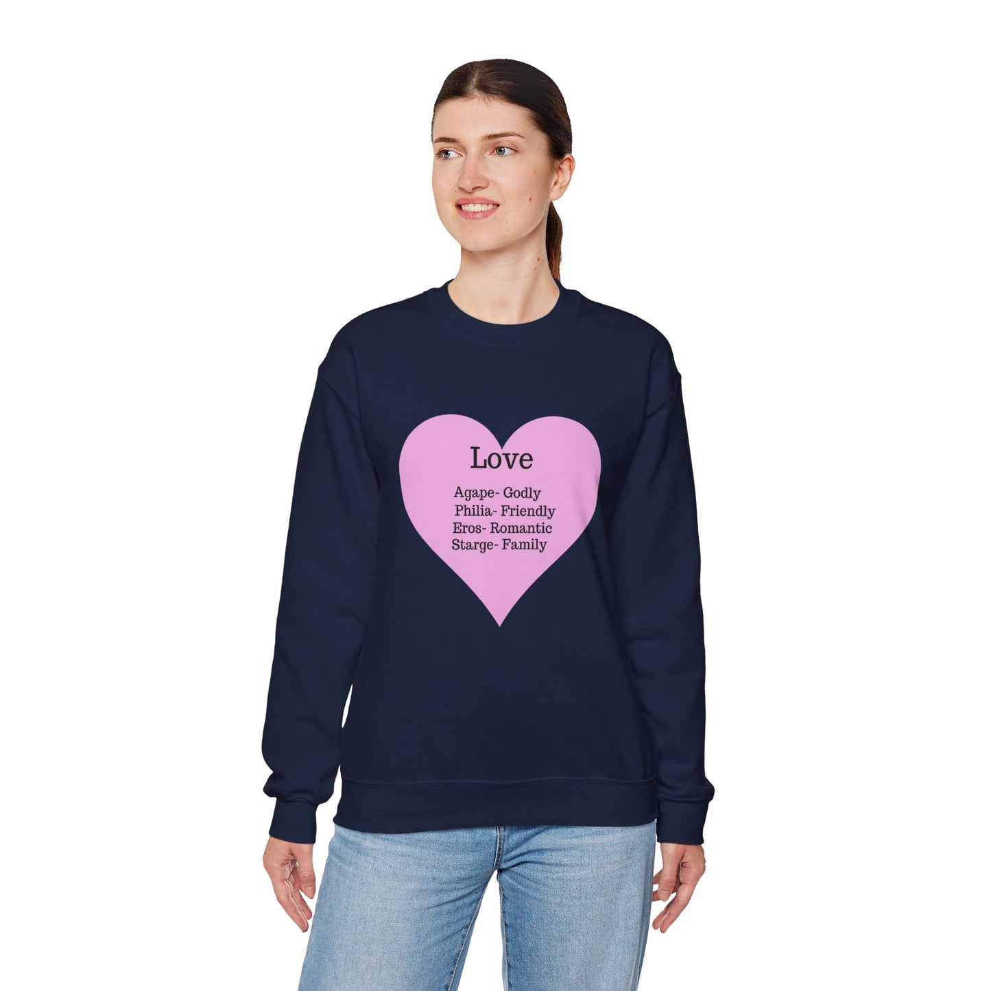Types of Love Heart Unisex Sweatshirt