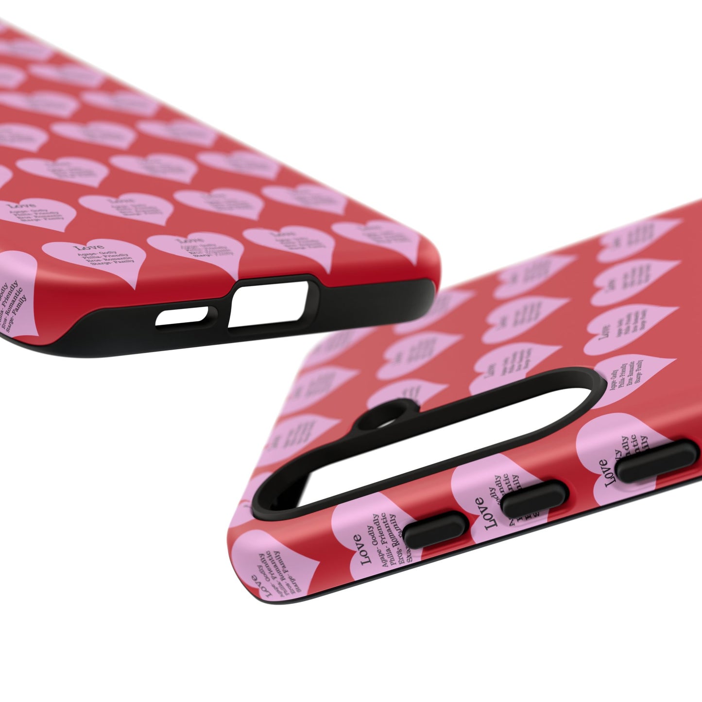 Hearts-A-Flutter Phone Case (Samsung)(Dark red)