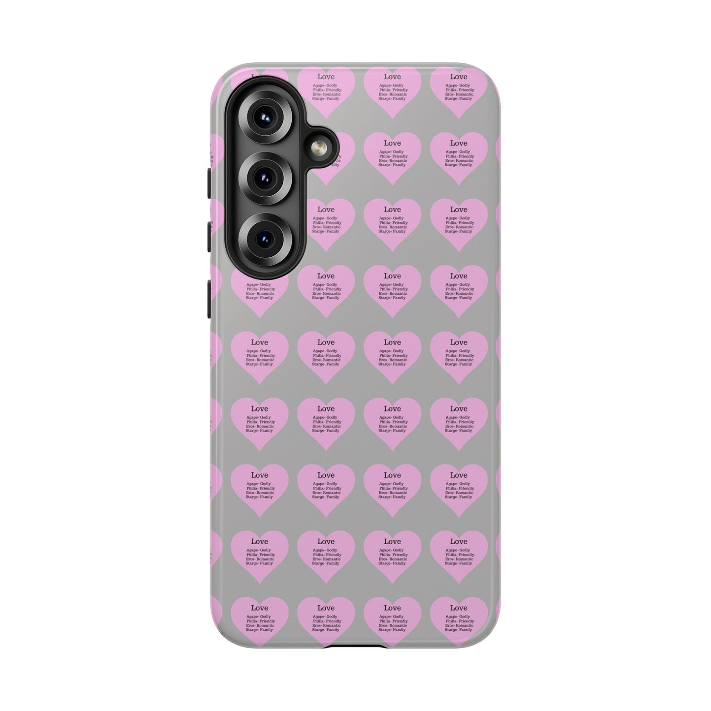 Hearts-A-Flutter Phone Case (Samsung)(Light grey)