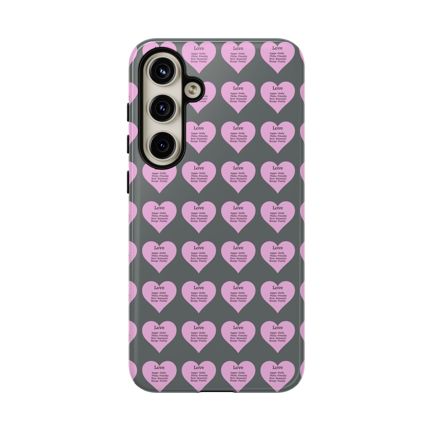 Hearts-A-Flutter Phone Case (Samsung)(Dark grey)