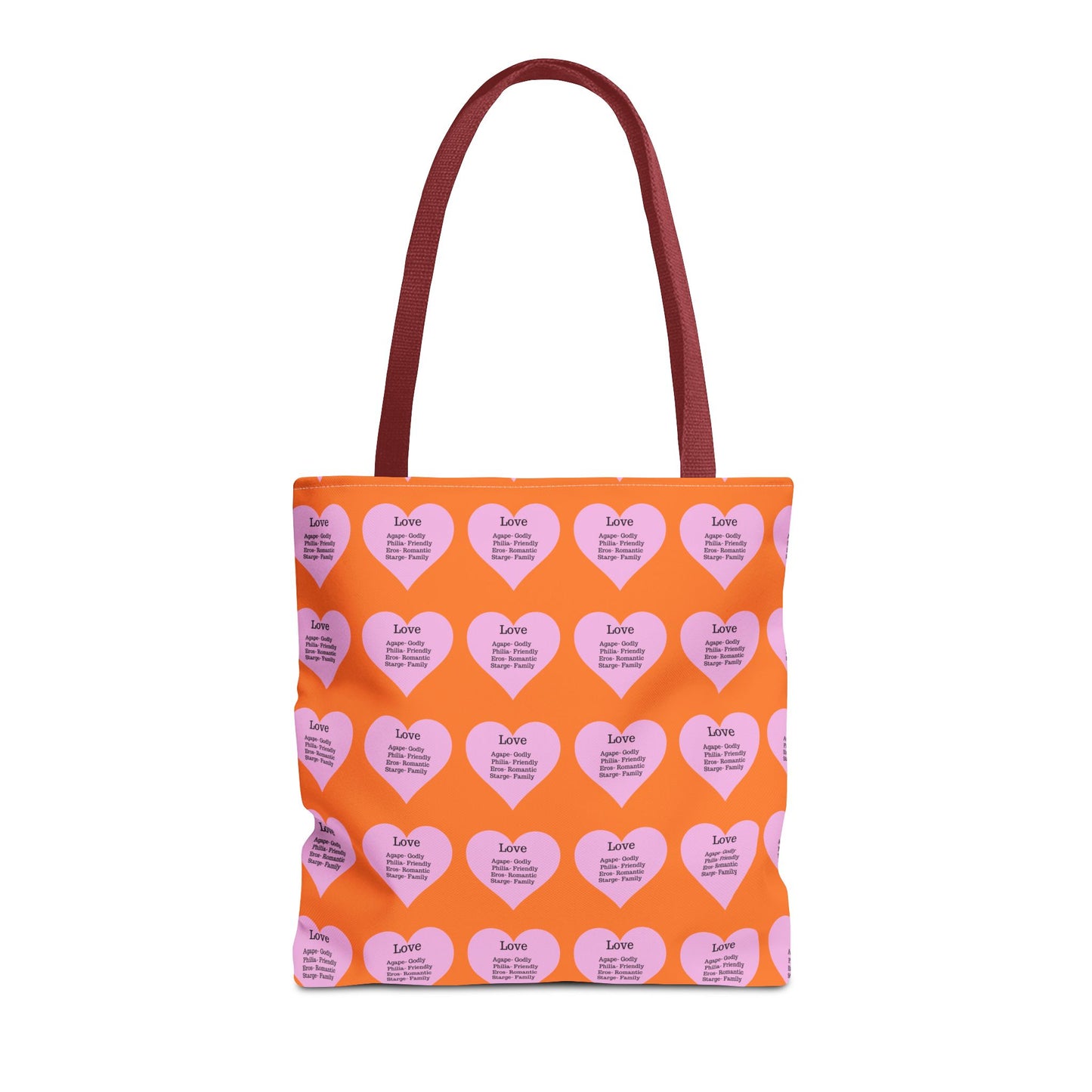 Pink Hearts Tote Bag (Crusta)