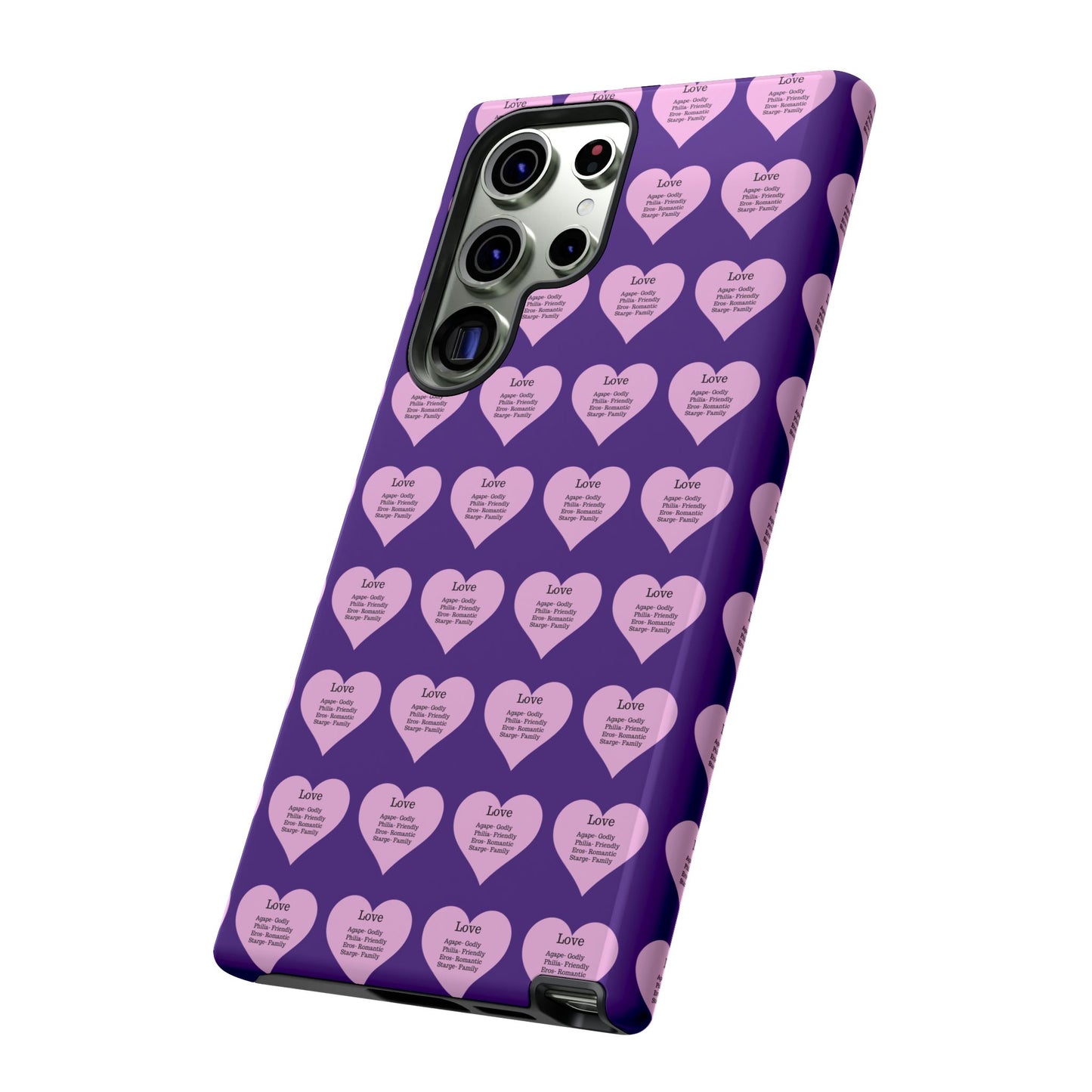 Hearts-A-Flutter Phone Case (Samsung)(Purple)