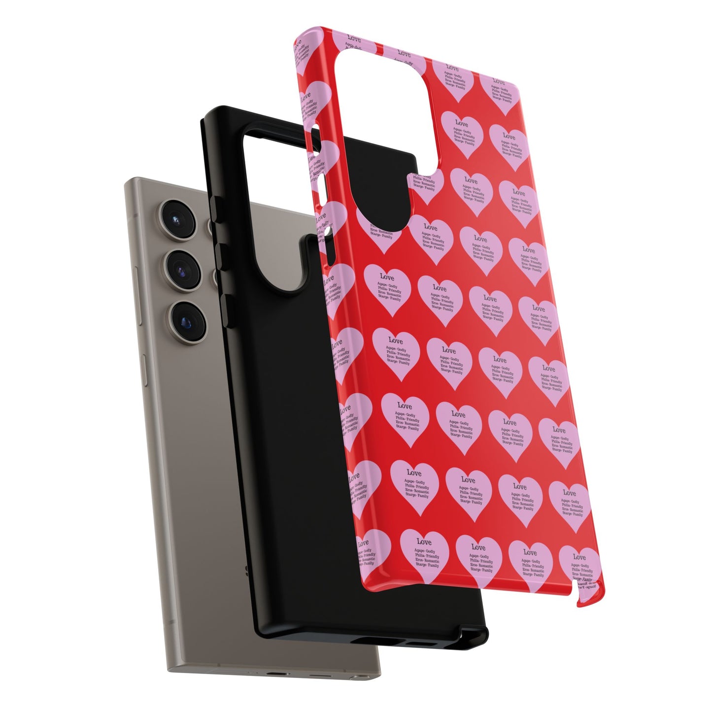 Hearts-A-Flutter Phone Case (Samsung)(Red)