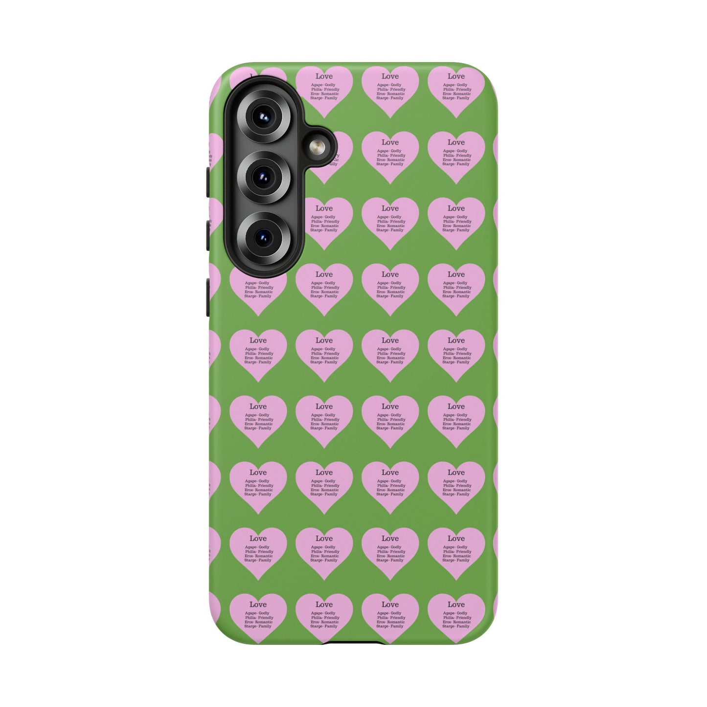 Hearts-A-Flutter Phone Case (Samsung)(Green)