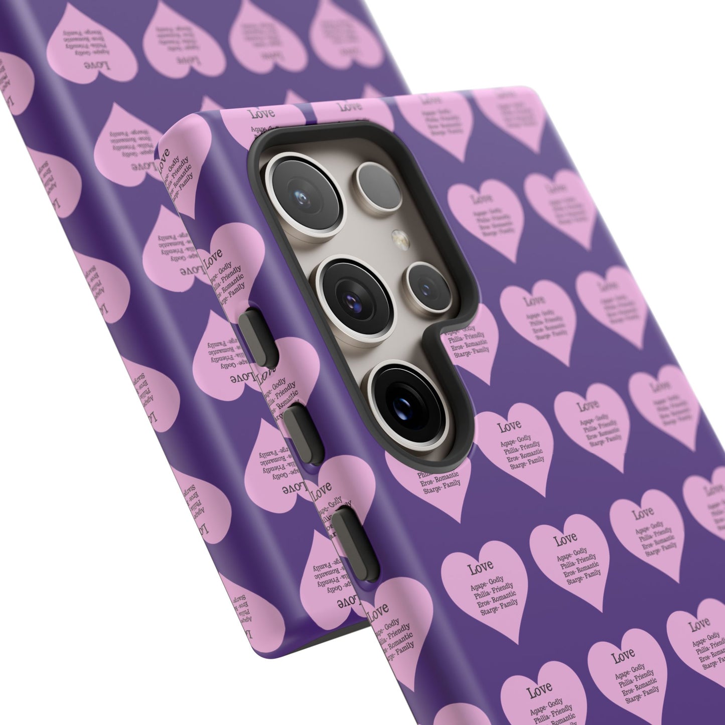 Hearts-A-Flutter Phone Case (Samsung)(Purple)