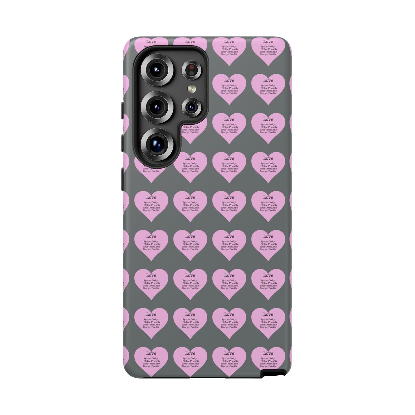 Hearts-A-Flutter Phone Case (Samsung)(Dark grey)