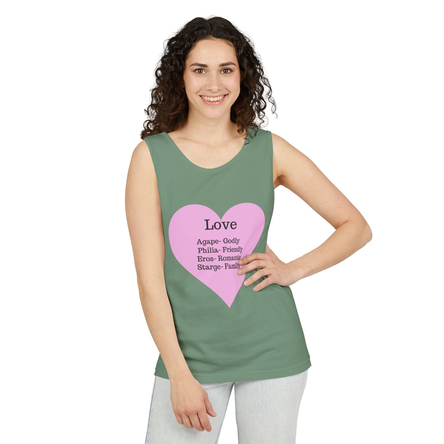 Unisex "Love" Definitions Garment-Dyed Tank Top
