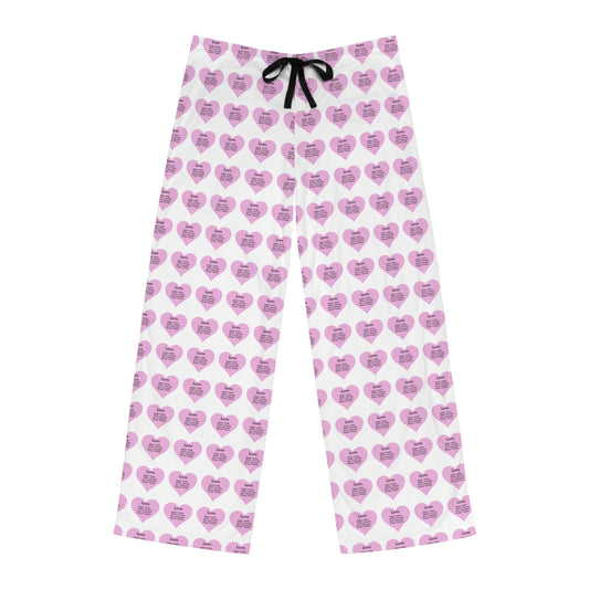 Men's All-Over Print Pajama Pants (White)